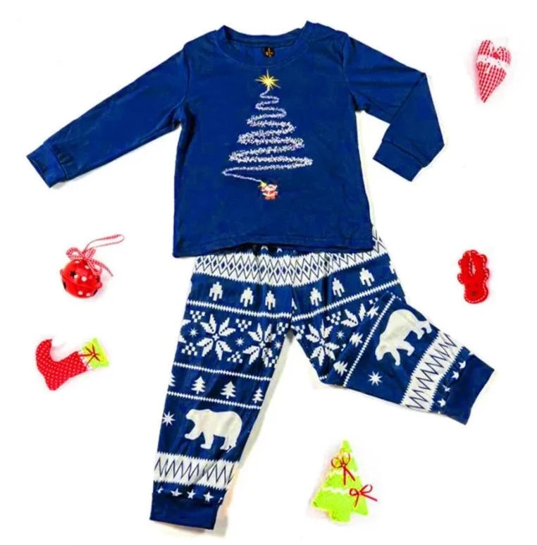 Red/Blue Family Matching Christmas Pyjamas