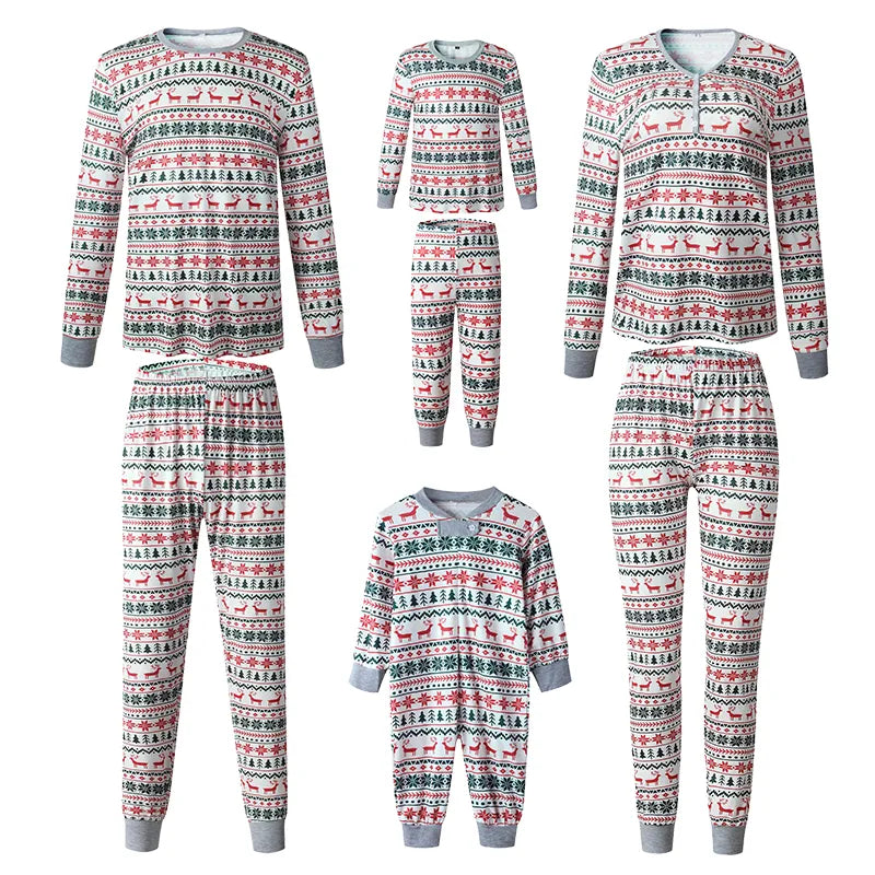 White Family Matching Christmas Pyjamas
